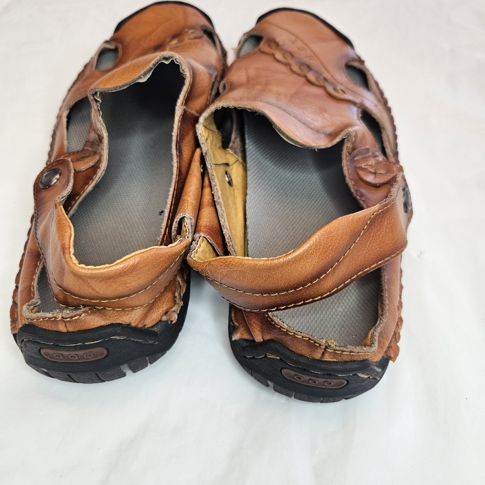 Men’s HSY Fashion Closed Toe Sandals Handcrafted with Rubber outer soles Size 12 - Picture 4 of 9